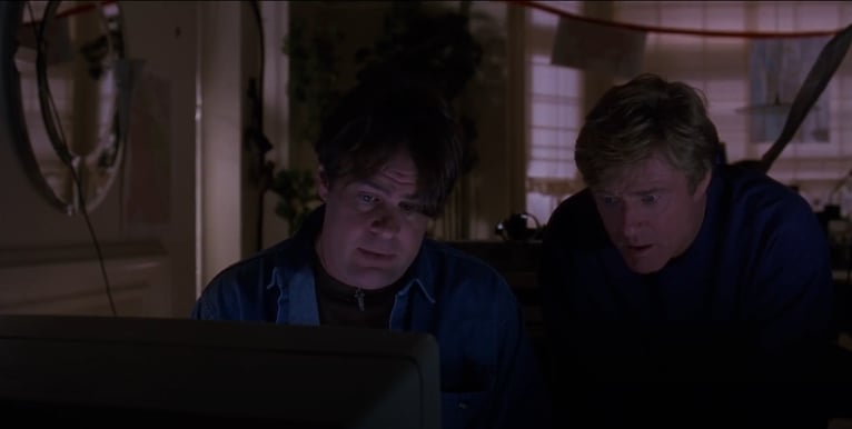 Security Consultants at a Computer - Sneakers (1992)